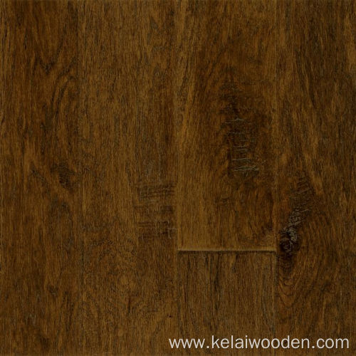 Hickory Distressed Solid Hardwood Floor